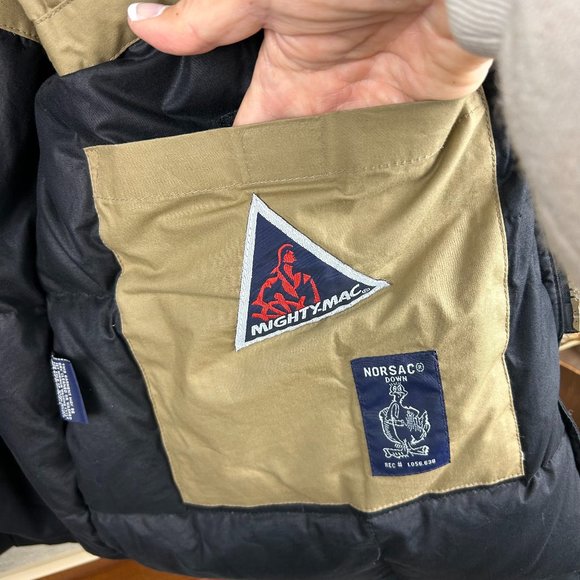 Mighty Mac Norsac Down Hooded Jacket Coat Parka Rugged Cozy Outdoor Winter - Picture 8 of 16